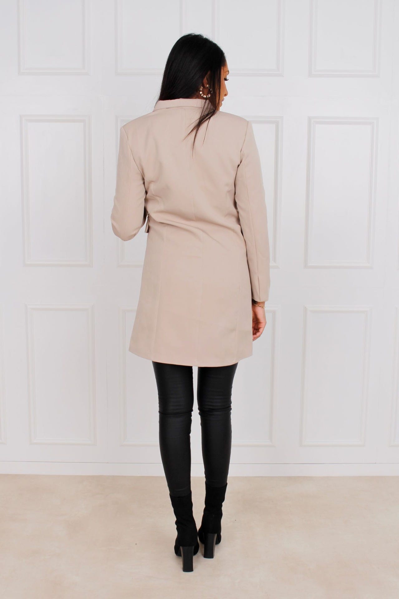 Clara Blazer lang, beige