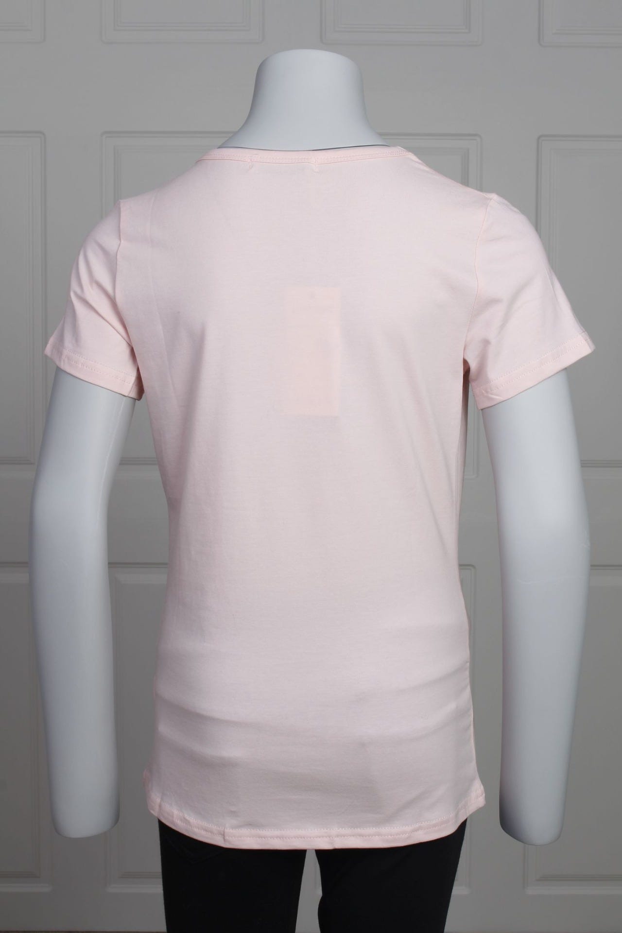 T-shirt med paliet pingvin, pink