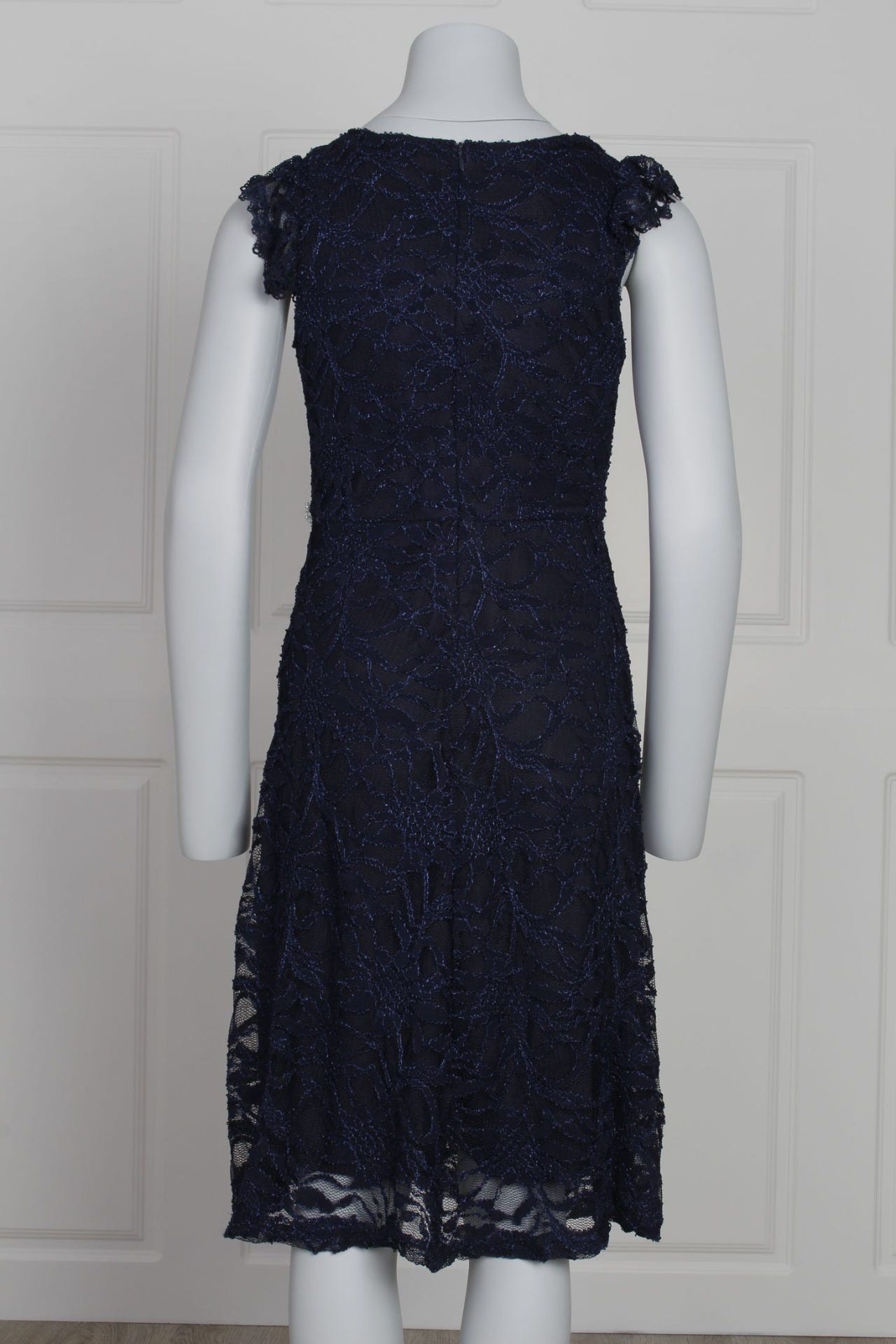 Spitzenkleid, navy 