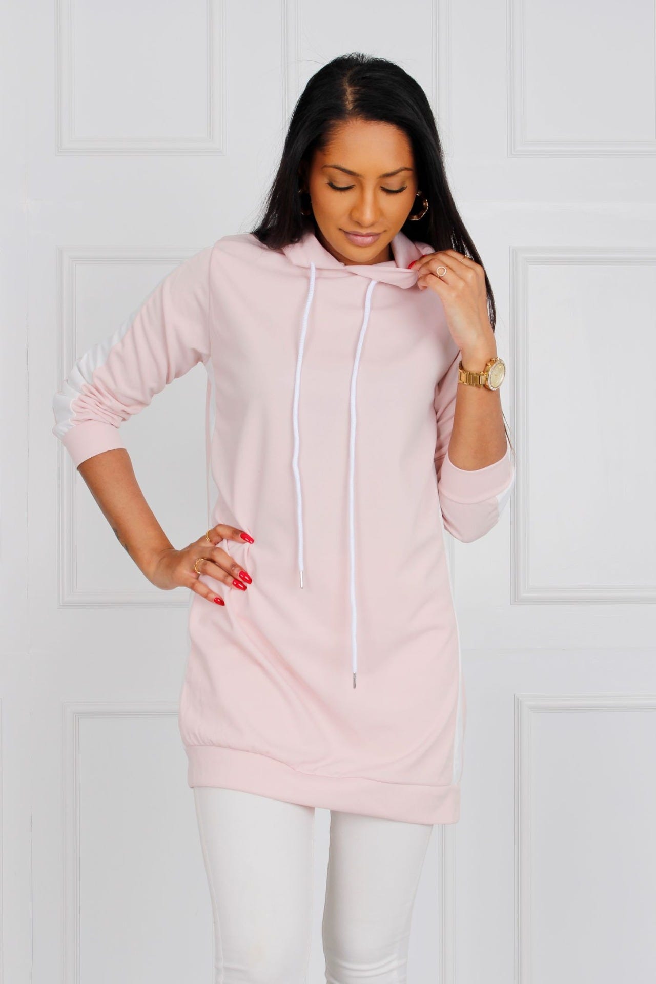 Jessie Hoodiekleid, rosa