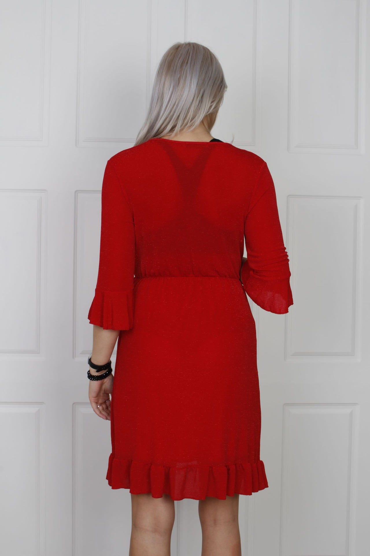 Glimmerkleid, rot