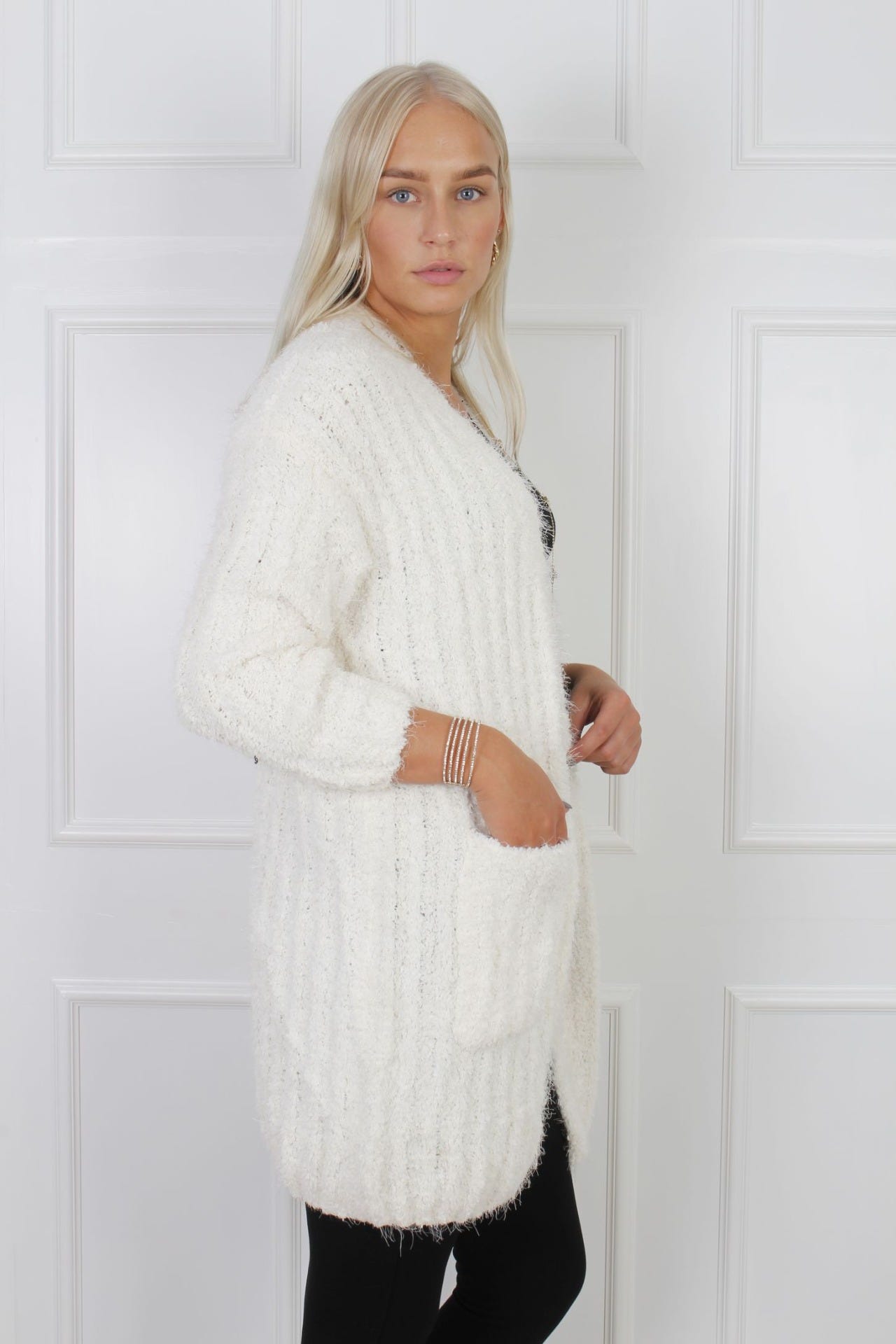 Weicher Cardigan, creme