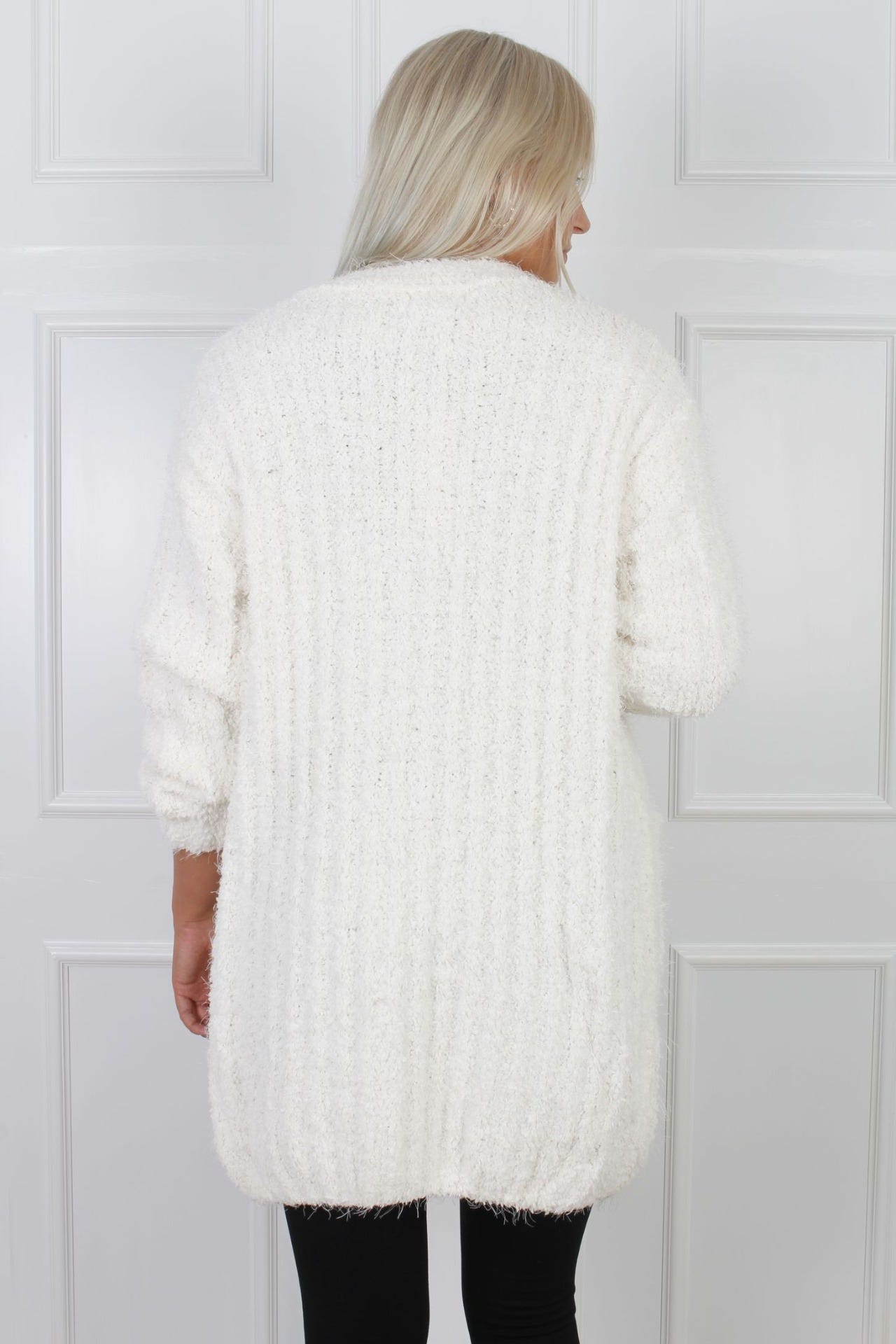 Blød cardigan, creme