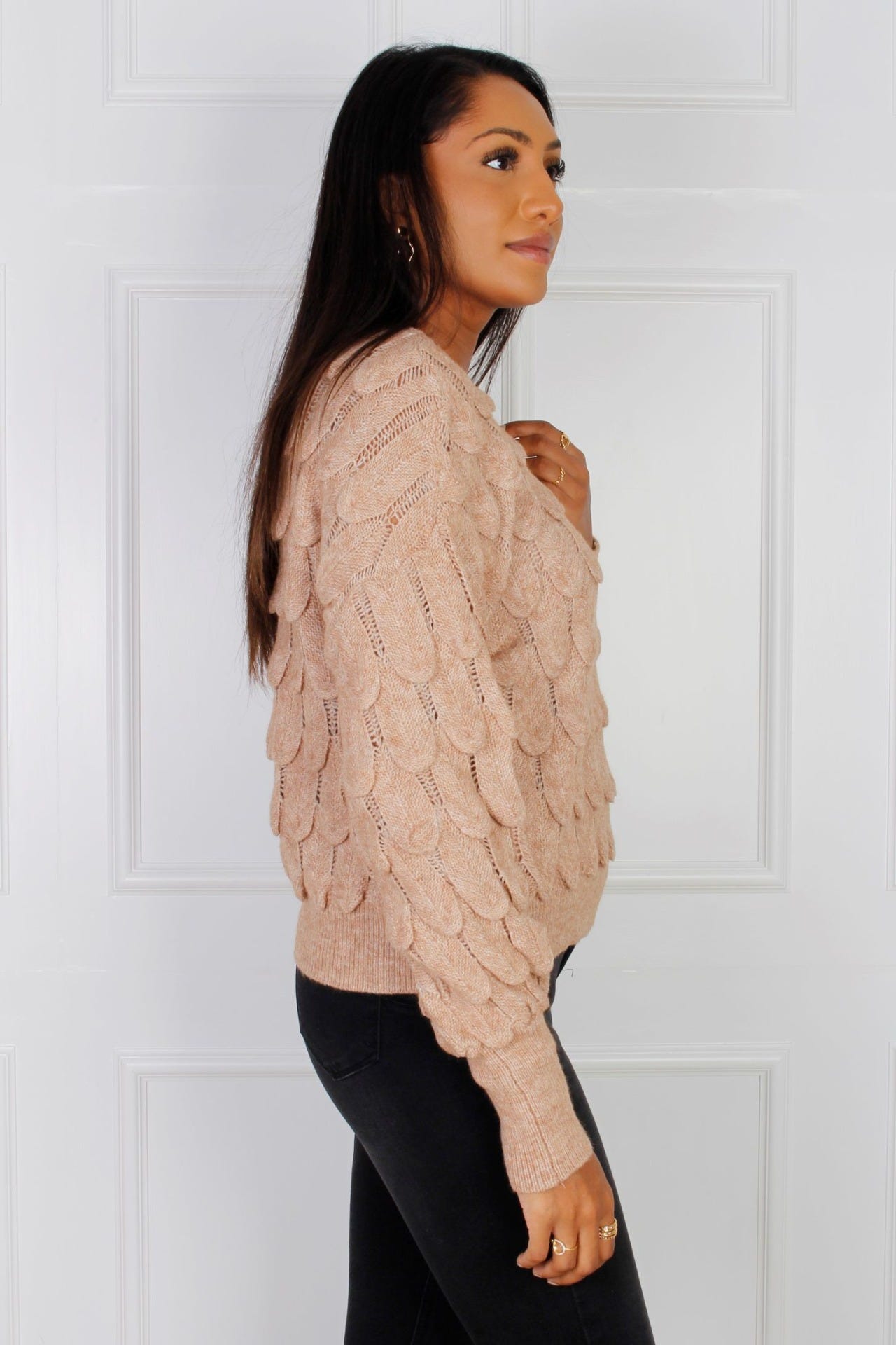 Strickpullover, beige