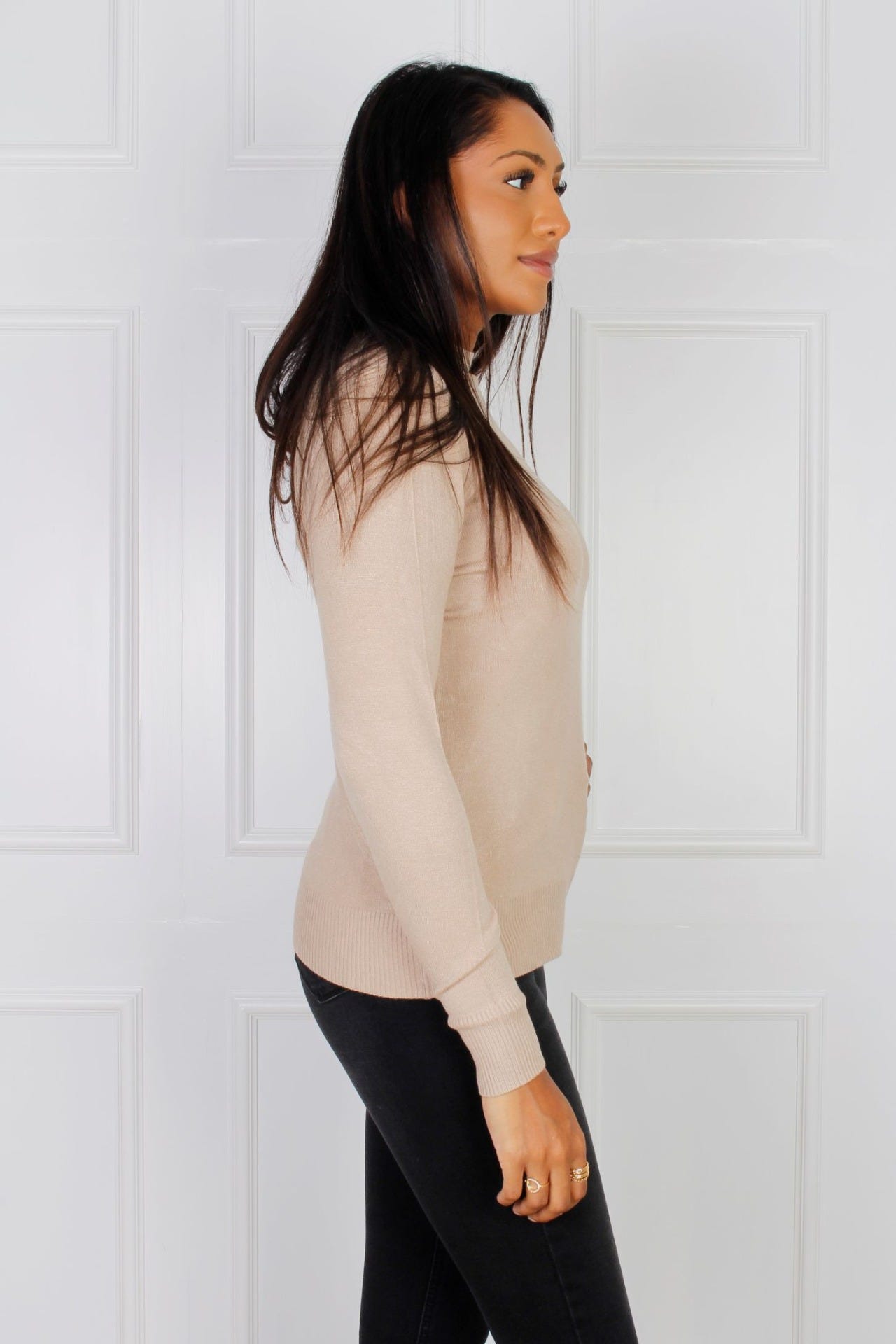 Basis turtleneck, taupe