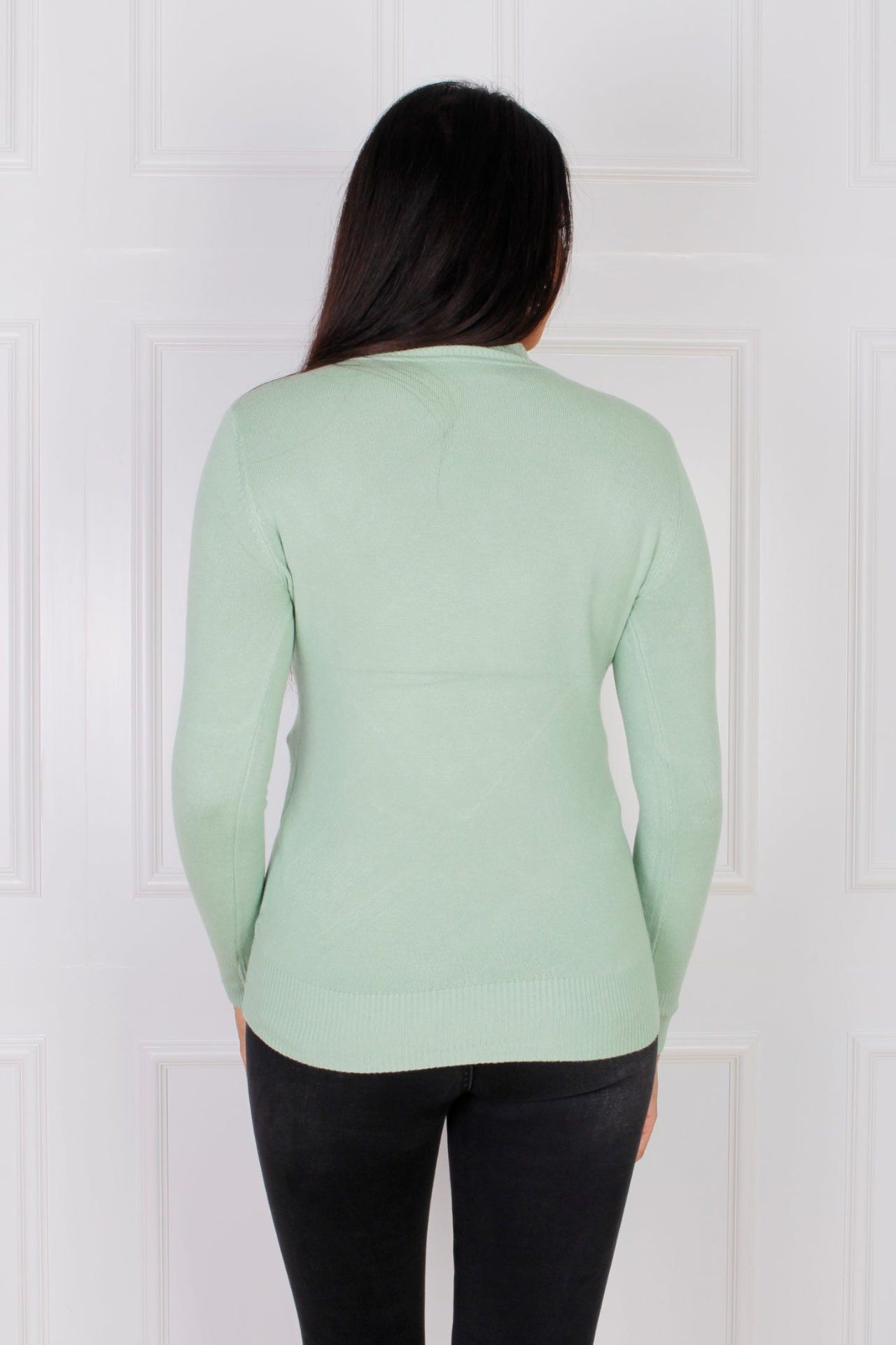 Rollkragenbluse, mint