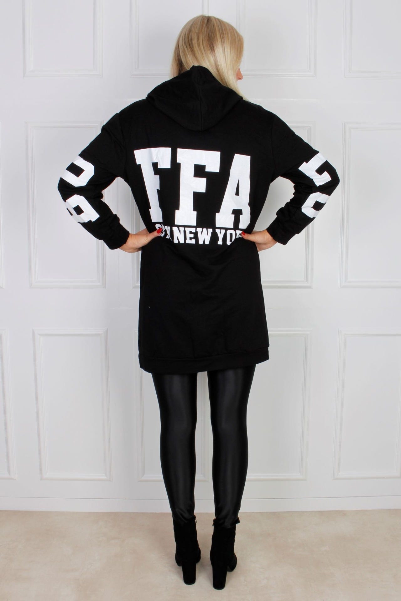 Buffalo Hoodiekleid, schwarz