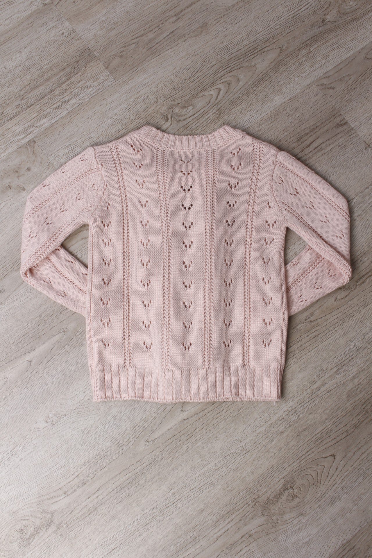 Strickpullover mit Details, rosa