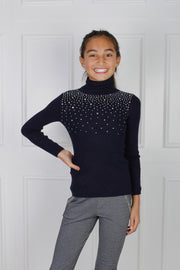 Turtleneck med similisten, navy