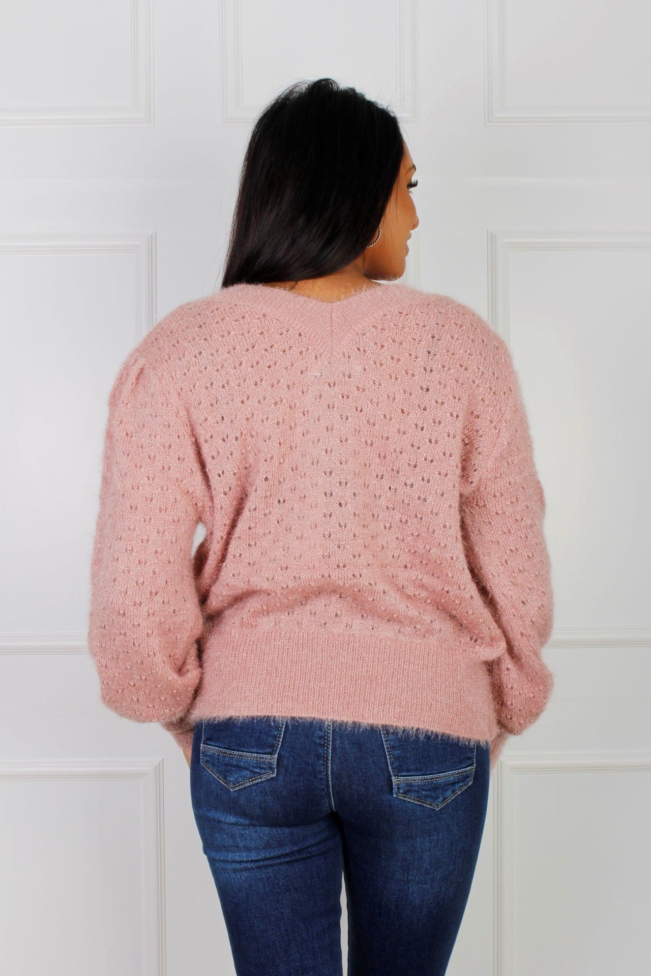 Strickpullover, rosa