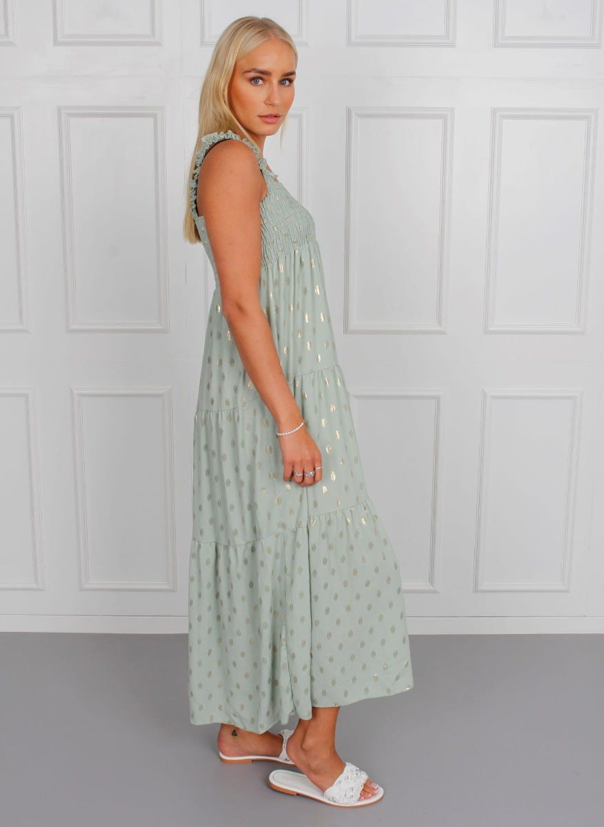 Amanda smock kjole, mint