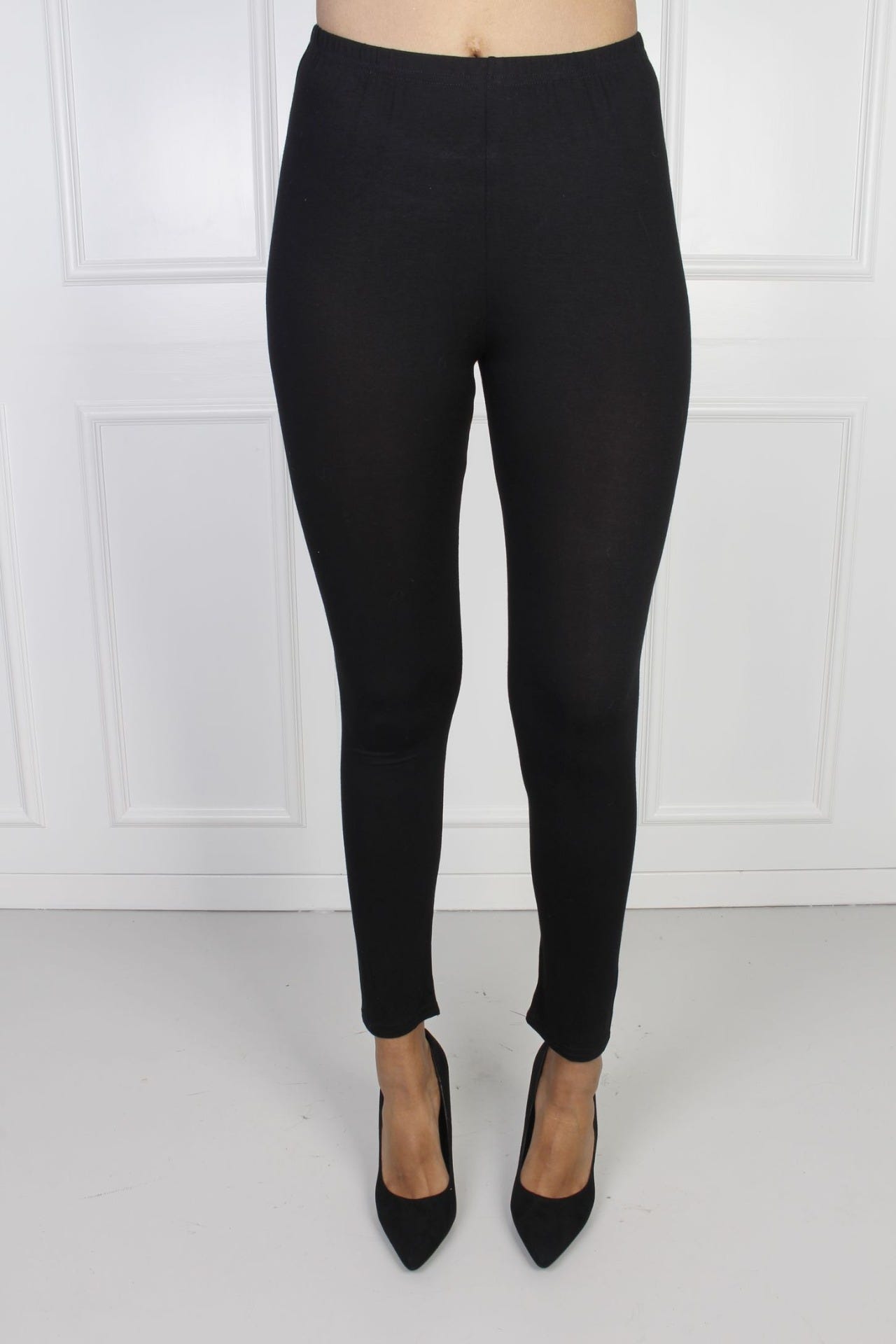 Basic Leggings, schwarz