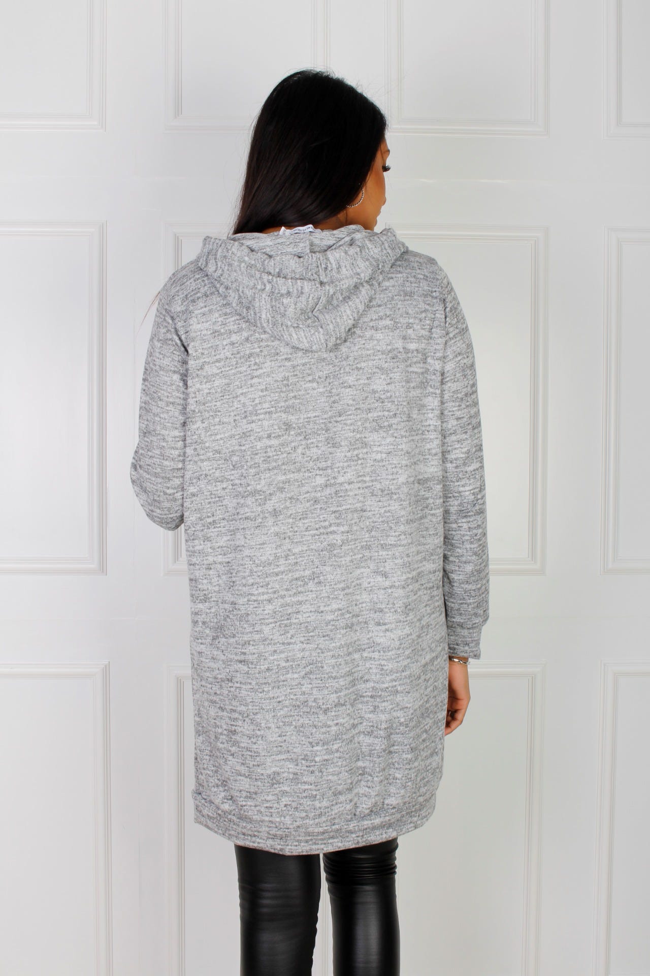 Hoodiekleid, grau