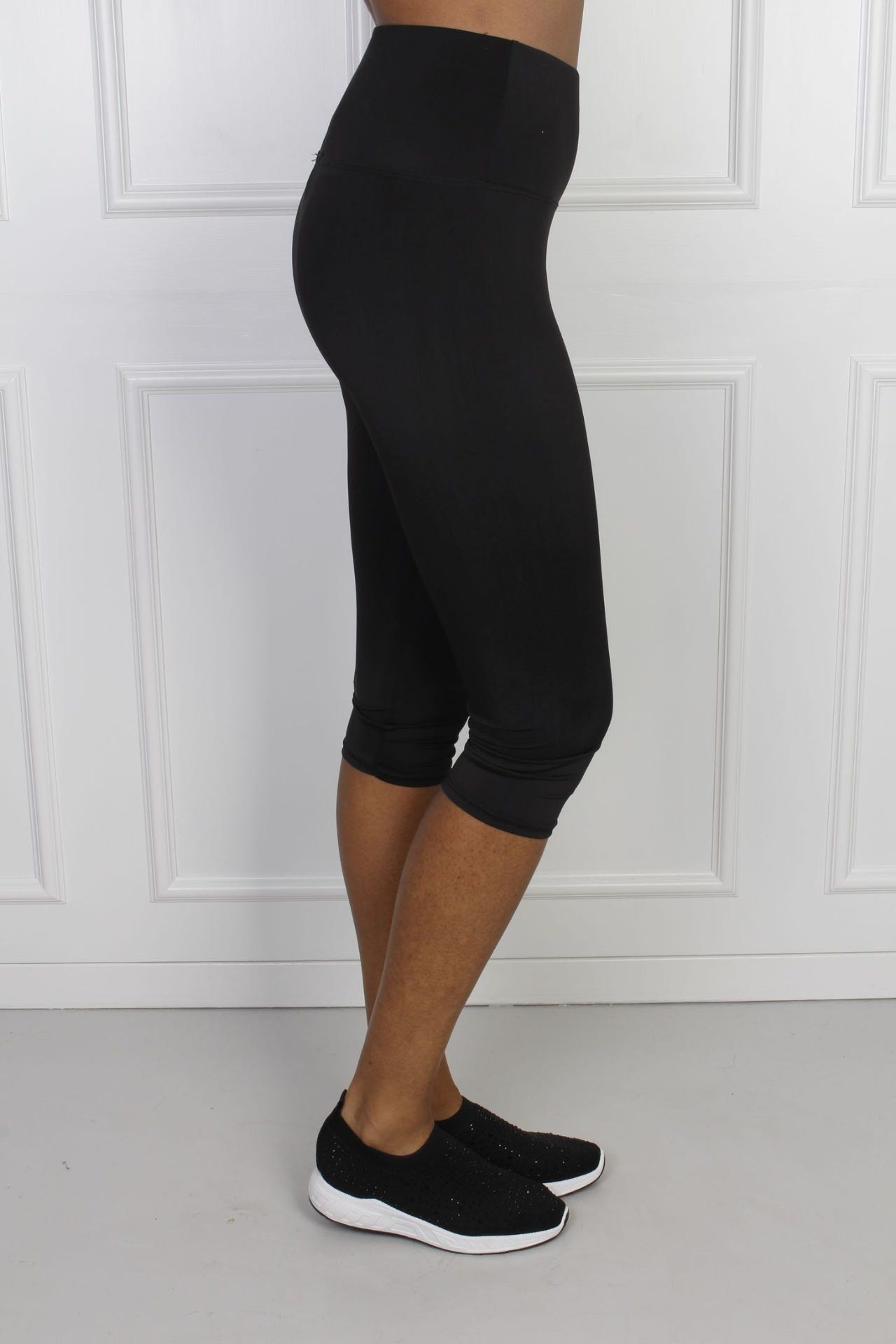 3/4 Leggings, schwarz